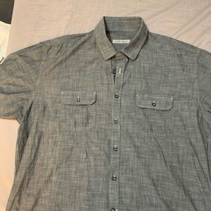 James Campbell Black/ Greyish Collared Shirt - XXL